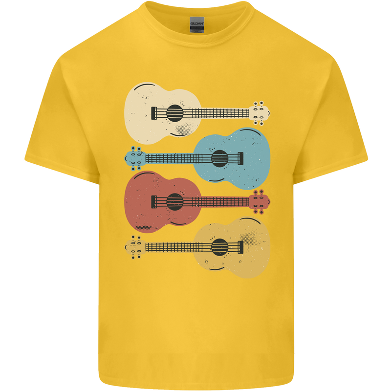 Four Ukulele Guitars Kids T-Shirt Childrens Yellow