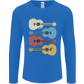 Four Ukulele Guitars Mens Long Sleeve T-Shirt Royal Blue