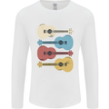 Four Ukulele Guitars Mens Long Sleeve T-Shirt White