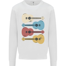 Four Ukulele Guitars Mens Sweatshirt Jumper White
