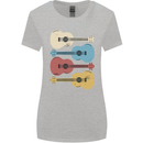 Four Ukulele Guitars Womens Wider Cut T-Shirt Sports Grey