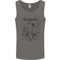 Fox Anatomy Mens Vest Tank Top Charcoal