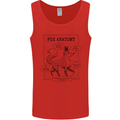 Fox Anatomy Mens Vest Tank Top Red