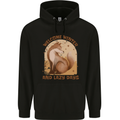Fox Welcome Winter and Lazy Days Childrens Kids Hoodie Black
