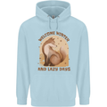 Fox Welcome Winter and Lazy Days Childrens Kids Hoodie Light Blue