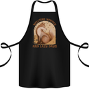 Fox Welcome Winter and Lazy Days Cotton Apron 100% Organic Black