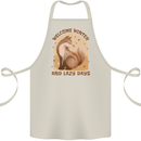 Fox Welcome Winter and Lazy Days Cotton Apron 100% Organic Natural