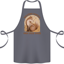 Fox Welcome Winter and Lazy Days Cotton Apron 100% Organic Steel
