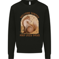 Fox Welcome Winter and Lazy Days Kids Sweatshirt Jumper Black