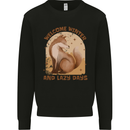 Fox Welcome Winter and Lazy Days Kids Sweatshirt Jumper Black