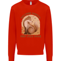 Fox Welcome Winter and Lazy Days Kids Sweatshirt Jumper Bright Red