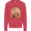 Fox Welcome Winter and Lazy Days Kids Sweatshirt Jumper Heliconia