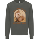 Fox Welcome Winter and Lazy Days Kids Sweatshirt Jumper Storm Grey