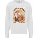 Fox Welcome Winter and Lazy Days Kids Sweatshirt Jumper White