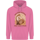 Fox Welcome Winter and Lazy Days Mens 80% Cotton Hoodie Azelea