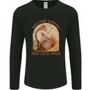 Fox Welcome Winter and Lazy Days Mens Long Sleeve T-Shirt Black