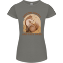 Fox Welcome Winter and Lazy Days Womens Petite Cut T-Shirt Charcoal