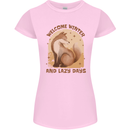 Fox Welcome Winter and Lazy Days Womens Petite Cut T-Shirt Light Pink
