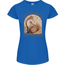 Fox Welcome Winter and Lazy Days Womens Petite Cut T-Shirt Royal Blue