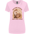 Fox Welcome Winter and Lazy Days Womens Wider Cut T-Shirt Light Pink
