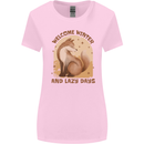 Fox Welcome Winter and Lazy Days Womens Wider Cut T-Shirt Light Pink