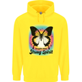 Fragile Skin Strong Spirit Butterfly Childrens Kids Hoodie Yellow