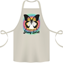 Fragile Skin Strong Spirit Butterfly Cotton Apron 100% Organic Natural