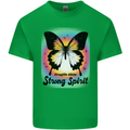 Fragile Skin Strong Spirit Butterfly Kids T-Shirt Childrens Irish Green