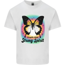 Fragile Skin Strong Spirit Butterfly Kids T-Shirt Childrens White