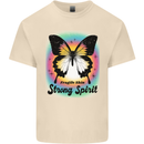 Fragile Skin Strong Spirit Butterfly Mens Cotton T-Shirt Tee Top Natural