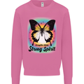 Fragile Skin Strong Spirit Butterfly Mens Sweatshirt Jumper Azalea