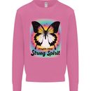 Fragile Skin Strong Spirit Butterfly Mens Sweatshirt Jumper Azalea