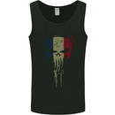 France Skull Gym Training Bodybuilding Mens Vest Tank Top Black