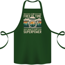 Freeze Time Photographer Photography Cotton Apron 100% Organic Forest Green