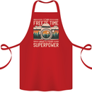 Freeze Time Photographer Photography Cotton Apron 100% Organic Red