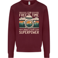 Freeze Time Photographer Photography Kids Sweatshirt Jumper Maroon