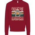 Freeze Time Photographer Photography Kids Sweatshirt Jumper Red