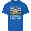 Freeze Time Photographer Photography Mens Cotton T-Shirt Tee Top Royal Blue