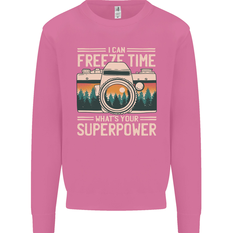 Freeze Time Photographer Photography Mens Sweatshirt Jumper Azalea