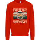 Freeze Time Photographer Photography Mens Sweatshirt Jumper Bright Red