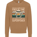 Freeze Time Photographer Photography Mens Sweatshirt Jumper Caramel Latte