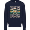 Freeze Time Photographer Photography Mens Sweatshirt Jumper Navy Blue