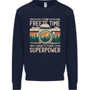 Freeze Time Photographer Photography Mens Sweatshirt Jumper Navy Blue