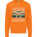 Freeze Time Photographer Photography Mens Sweatshirt Jumper Orange