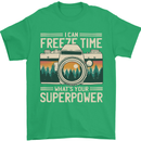 Freeze Time Photographer Photography Mens T-Shirt 100% Cotton Irish Green