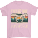 Freeze Time Photographer Photography Mens T-Shirt 100% Cotton Light Pink