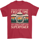 Freeze Time Photographer Photography Mens T-Shirt 100% Cotton Red