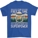Freeze Time Photographer Photography Mens T-Shirt 100% Cotton Royal Blue