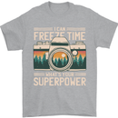 Freeze Time Photographer Photography Mens T-Shirt 100% Cotton Sports Grey