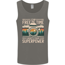 Freeze Time Photographer Photography Mens Vest Tank Top Charcoal